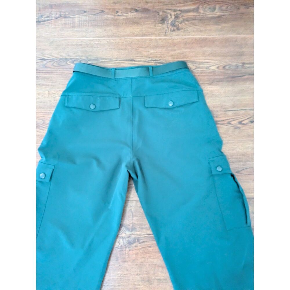 Outdoor Voices RecTrek Cargo Pant L Green Hiking Trail Techwear Gorpcore Cinch - Picture 8 of 11
